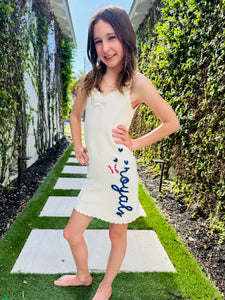 Embroidered KC Baseball Dress