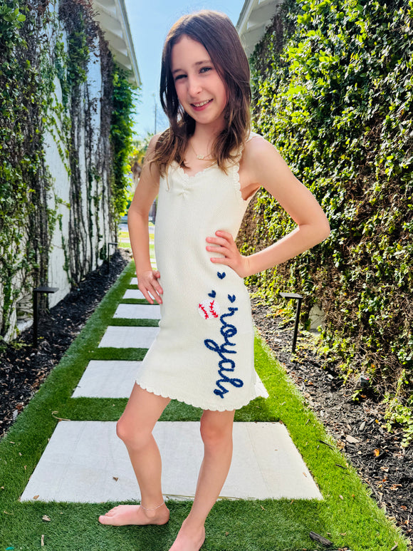Embroidered KC Baseball Dress