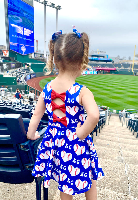 Bows and Baseballs Dress