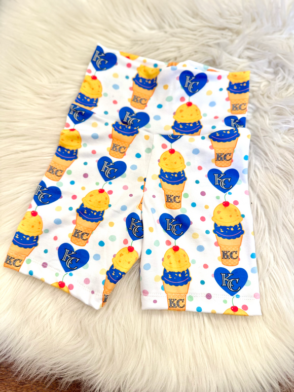 Ballpark Ice Cream Biker Shorts