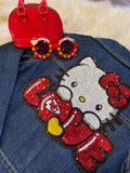 Football Kitty Denim Jacket