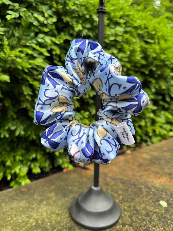 Silk Baseball Scrunchie