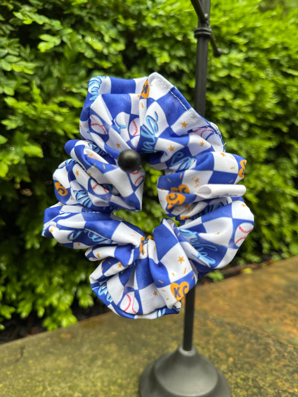 Checker Ballpark Scrunchie