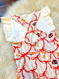 KC Bow Pinafore Dress