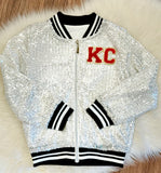 Glitter KC Bomber Jacket